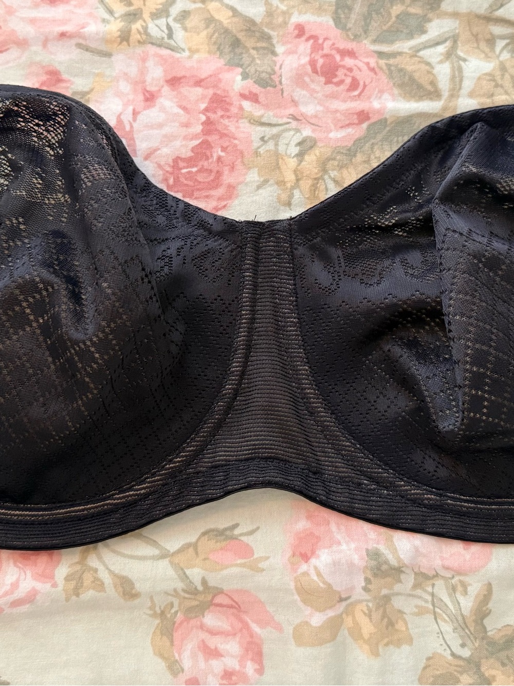 Wacoal Visual Effects Black Lace Strapless Underwire Bra